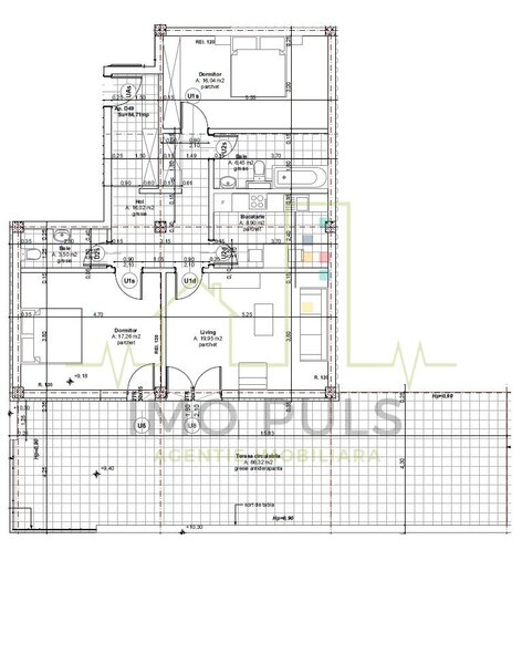 Timisoara Penthouse. Lipovei. Terasa 66 mp. 2 Bai. Decomandat. Bucatarie inchisa